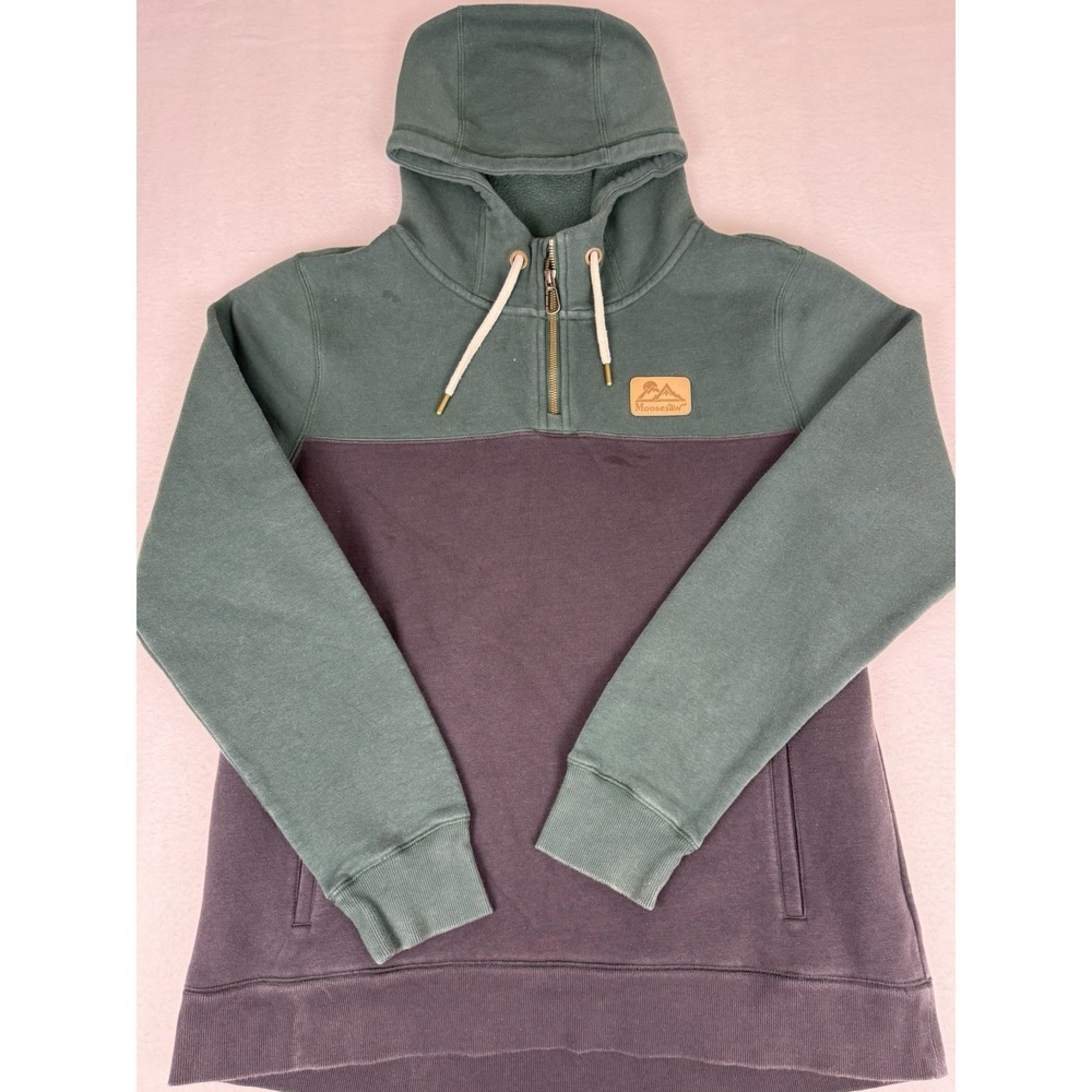Moosejaw Hoodie Mens XL Performance 1/4 Zip Pullover Outdoor Pocket Camping